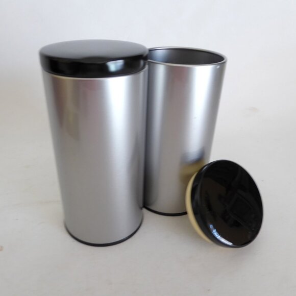 NEW 2 QTY 6” TEAVANA ALUMINUM TIN TEA SAVER AIR TIGHT CONTAINERS - Picture 1 of 7